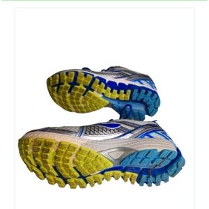 Brooks Womens Adrenaline GTS 15 Blue Gray Running Shoes